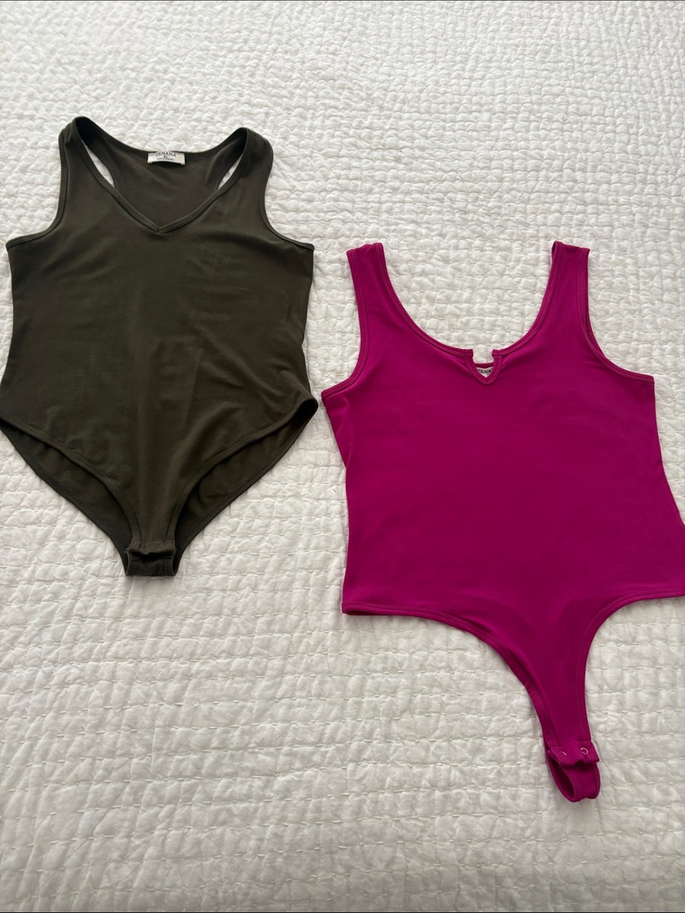 (2) Womens body suits XL